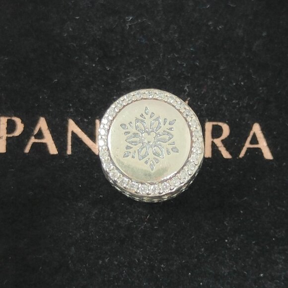 Pandora Snowman Merry Christmas Charm Bead Snow Winter Pendant S925 Silver Bead - Picture 2 of 7